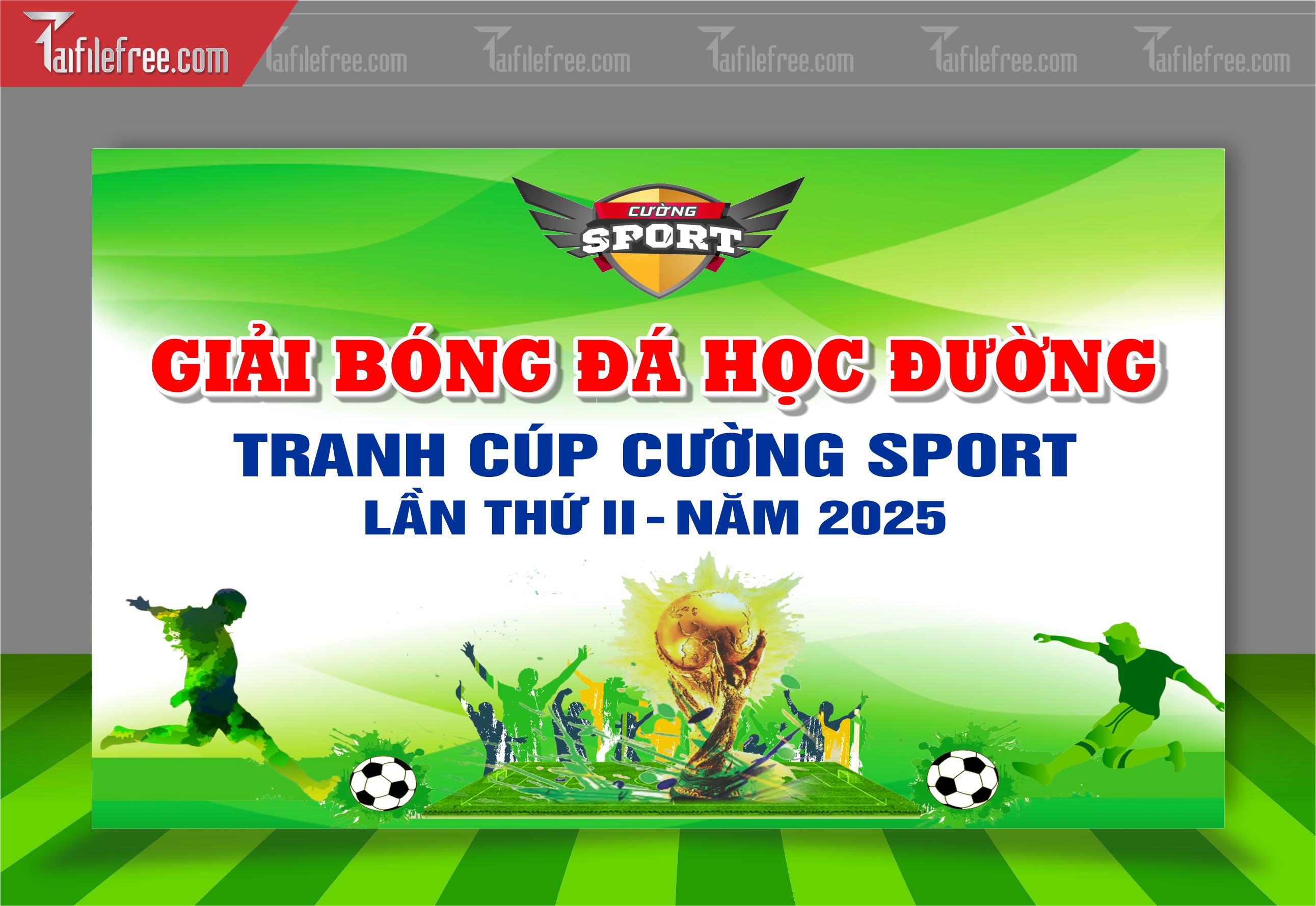 Mẫu Background Thể Thao Bóng Đá Động Ấn Tượng TTK37