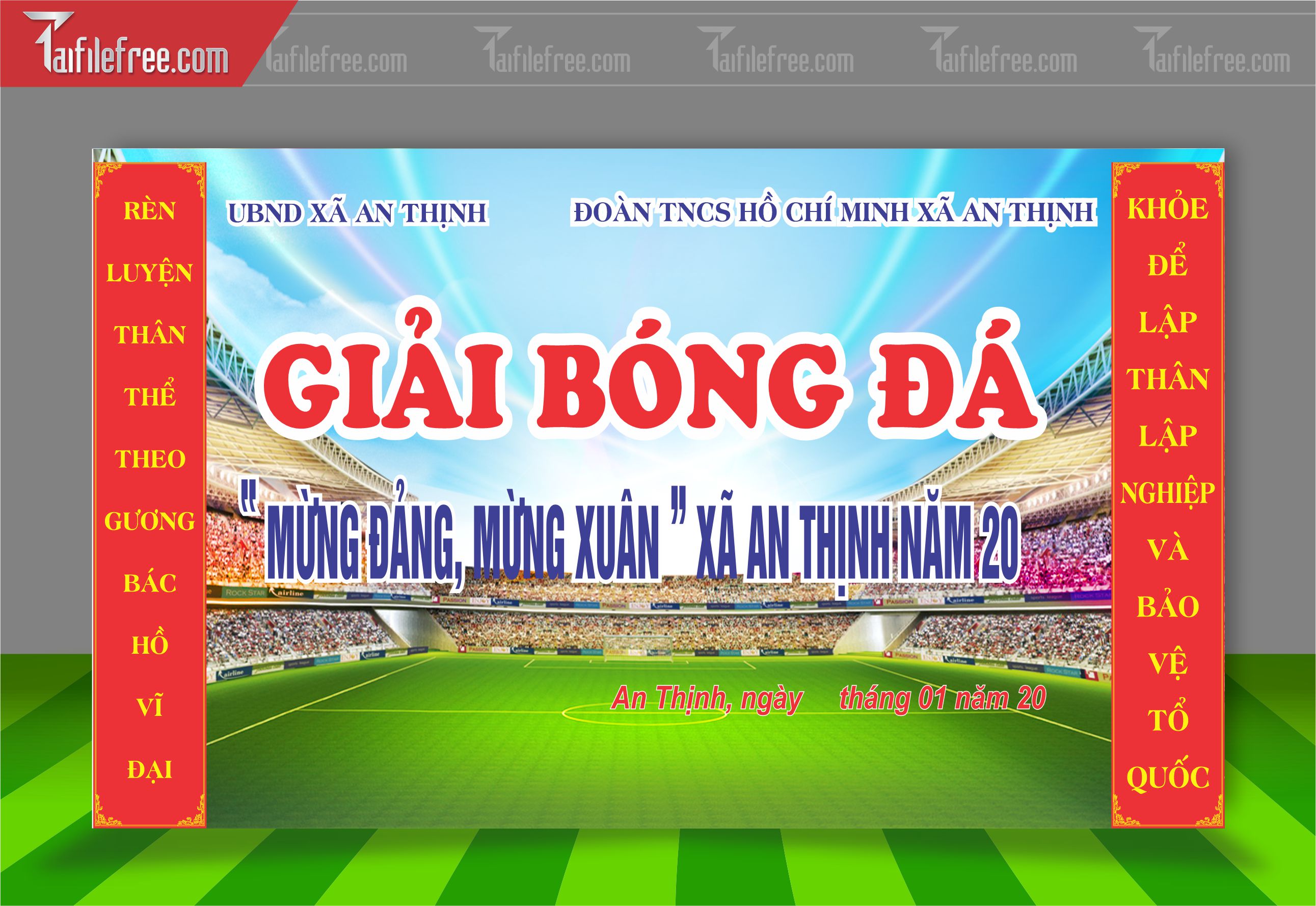 Mẫu Background Thể Thao Bóng Đá  Động Ấn Tượng TTK39