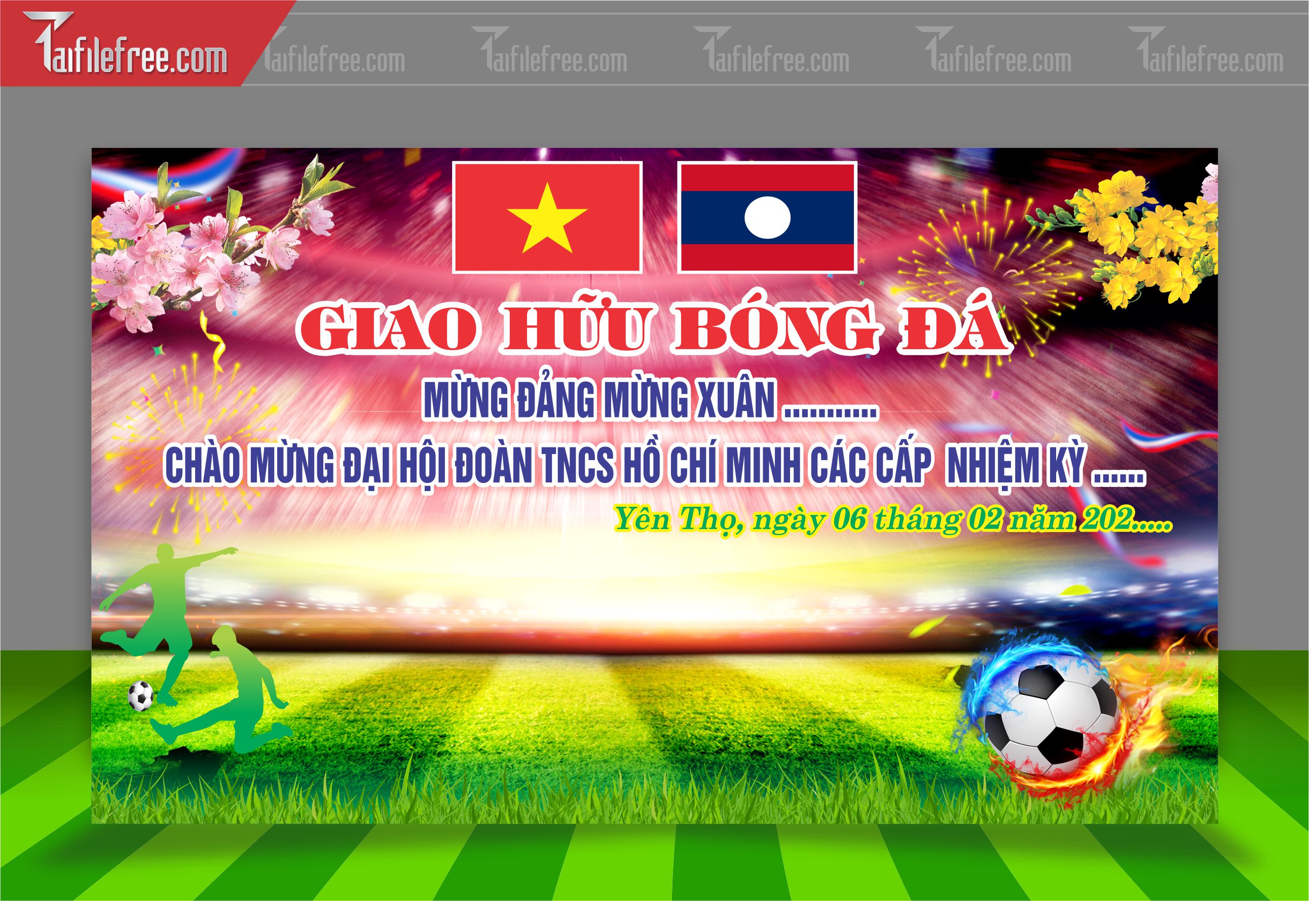 Mẫu Background Thể Thao Bóng Đá  Động Ấn Tượng TTK45