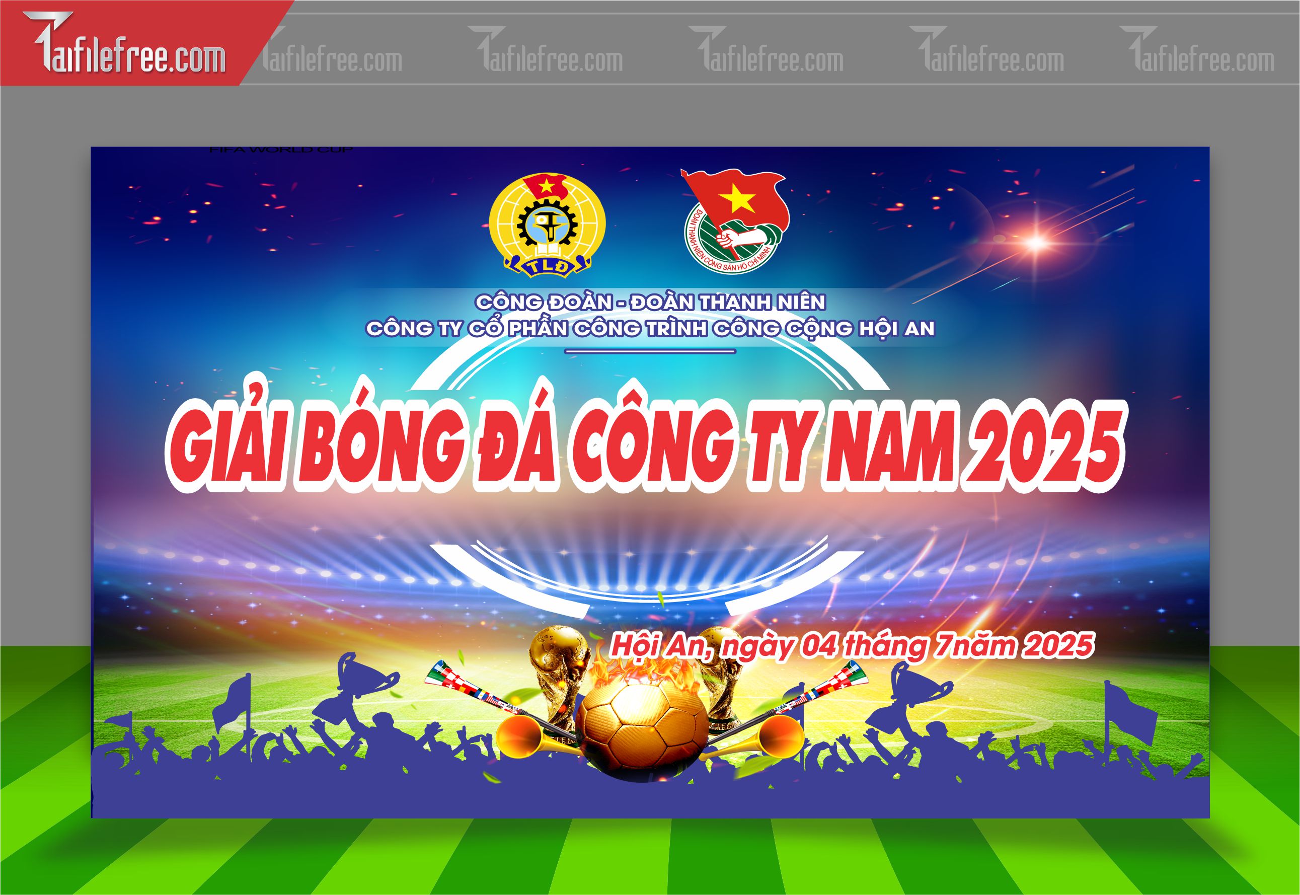Mẫu Background Thể Thao Bóng Đá Động Ấn Tượng TTK51
