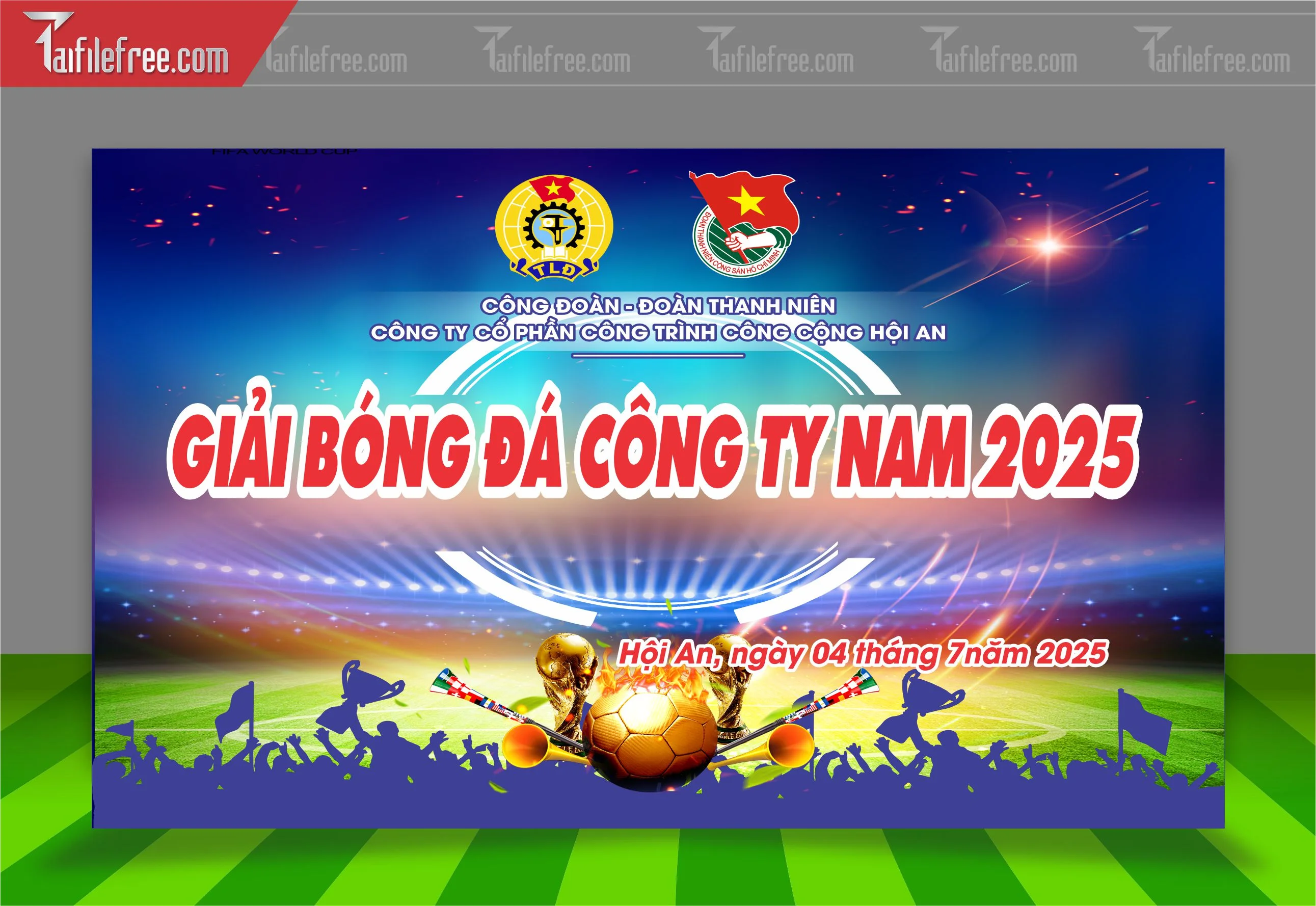 Mẫu Background Thể Thao Bóng Đá Động Ấn Tượng TTK51