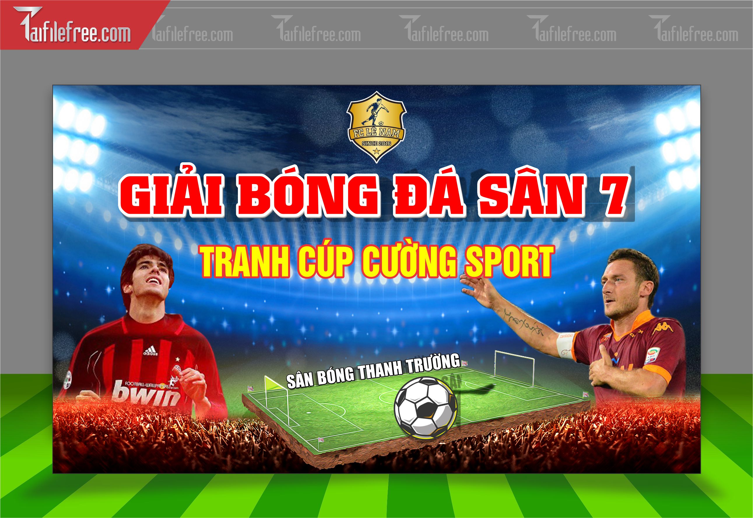 Mẫu Background Thể Thao Bóng Đá Ấn Tượng TTK52