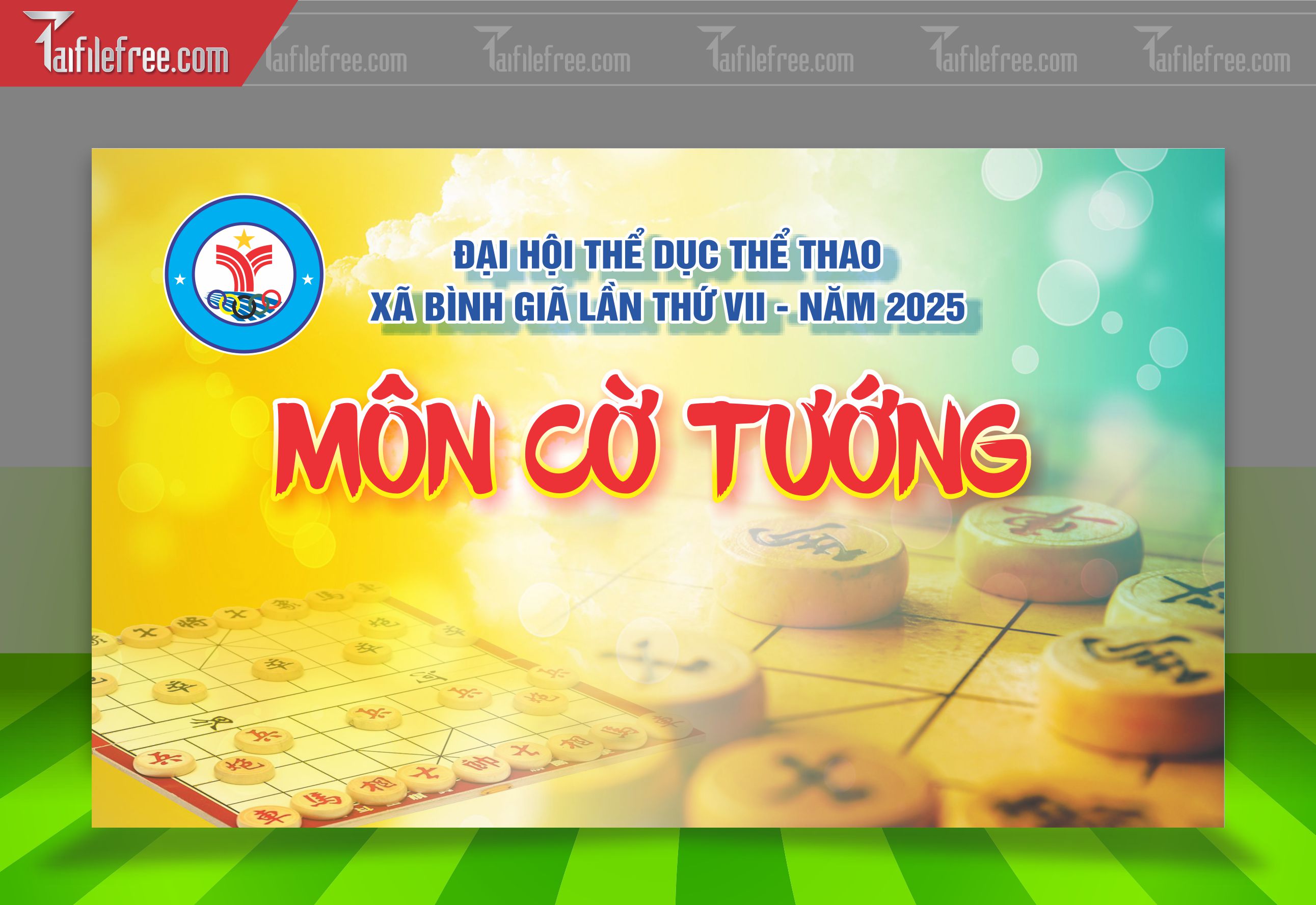 Mẫu Background Cờ Tướng Năng Động, Ấn Tượng_TTK62