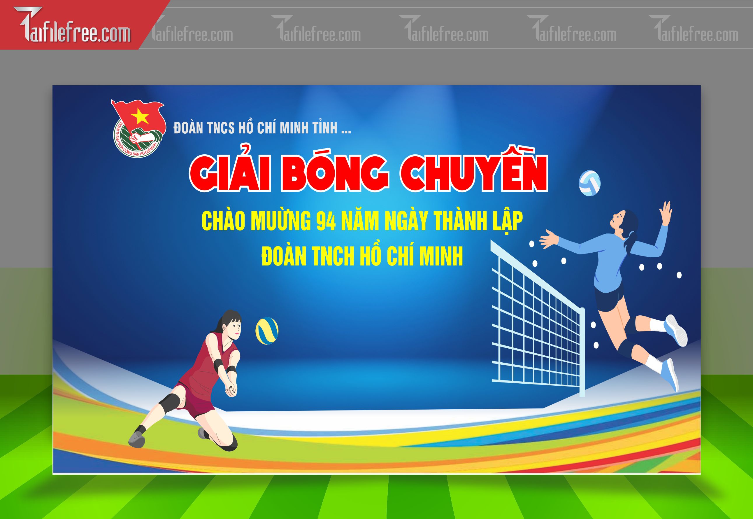 Mẫu Background Thể Thao Bóng Đá Ấn Tượng_TTK69