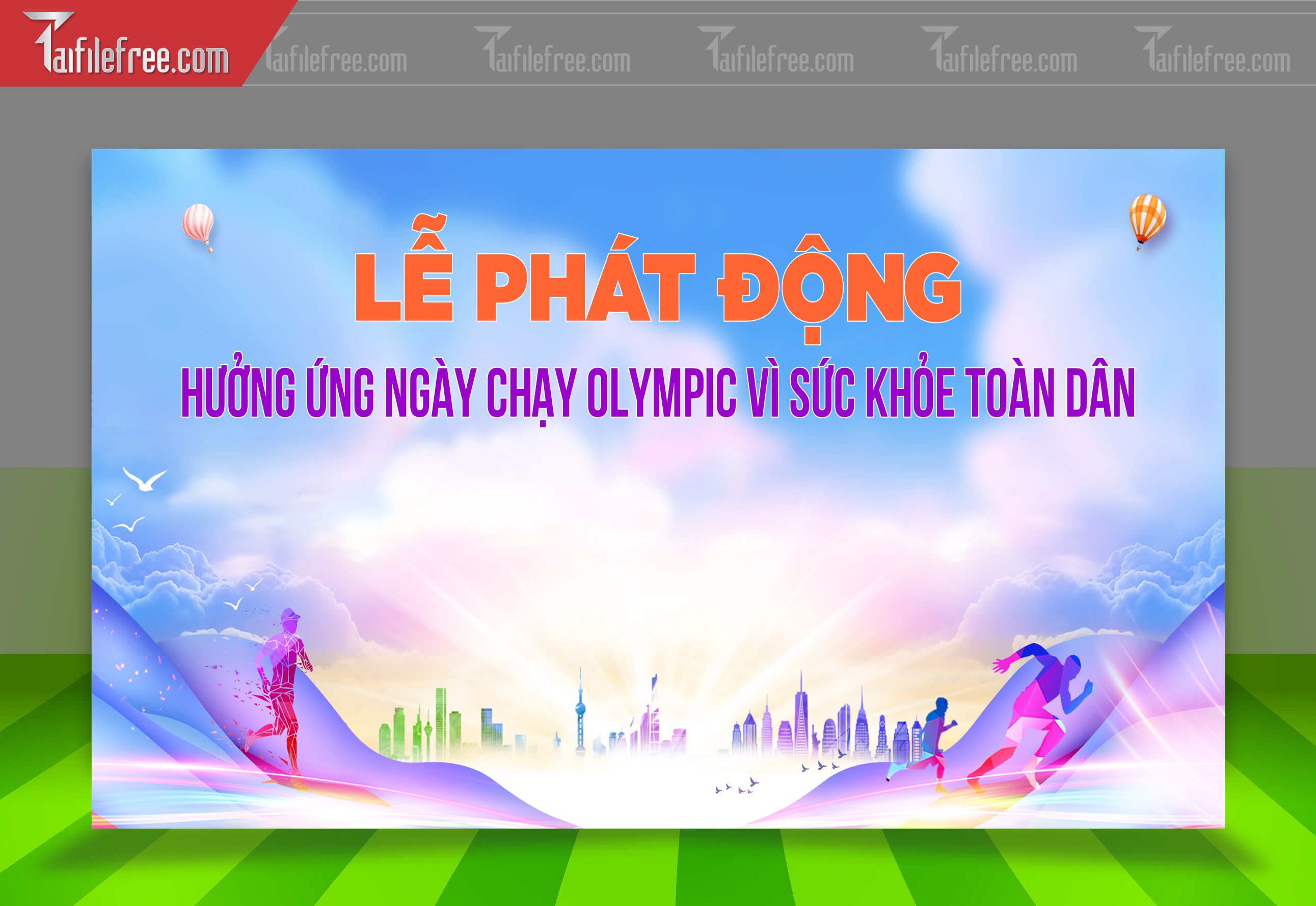 Mẫu Background Thể Thao Sinh Động, Ấn Tượng_TTK79