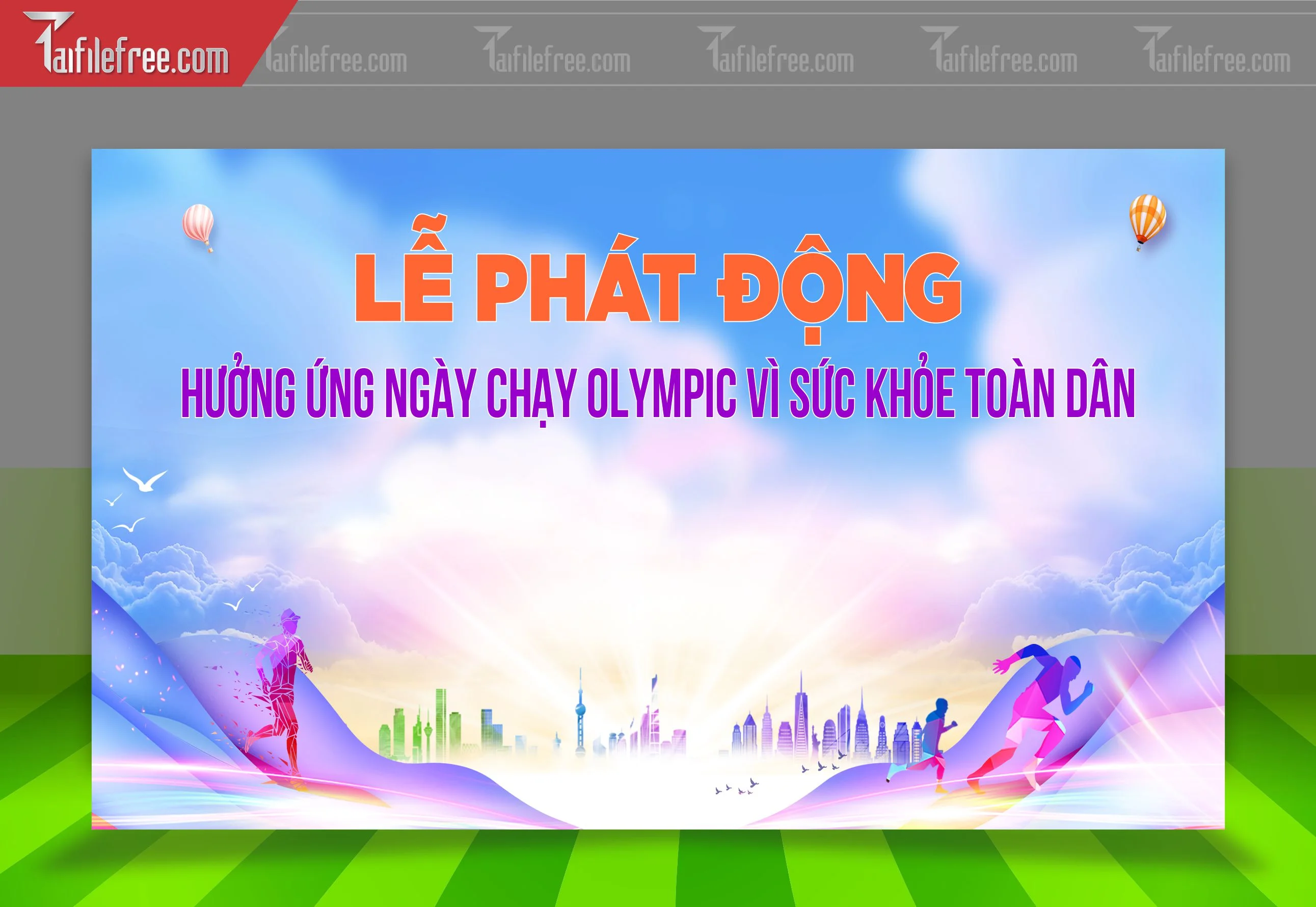 Mẫu Background Thể Thao Sinh Động, Ấn Tượng_TTK79