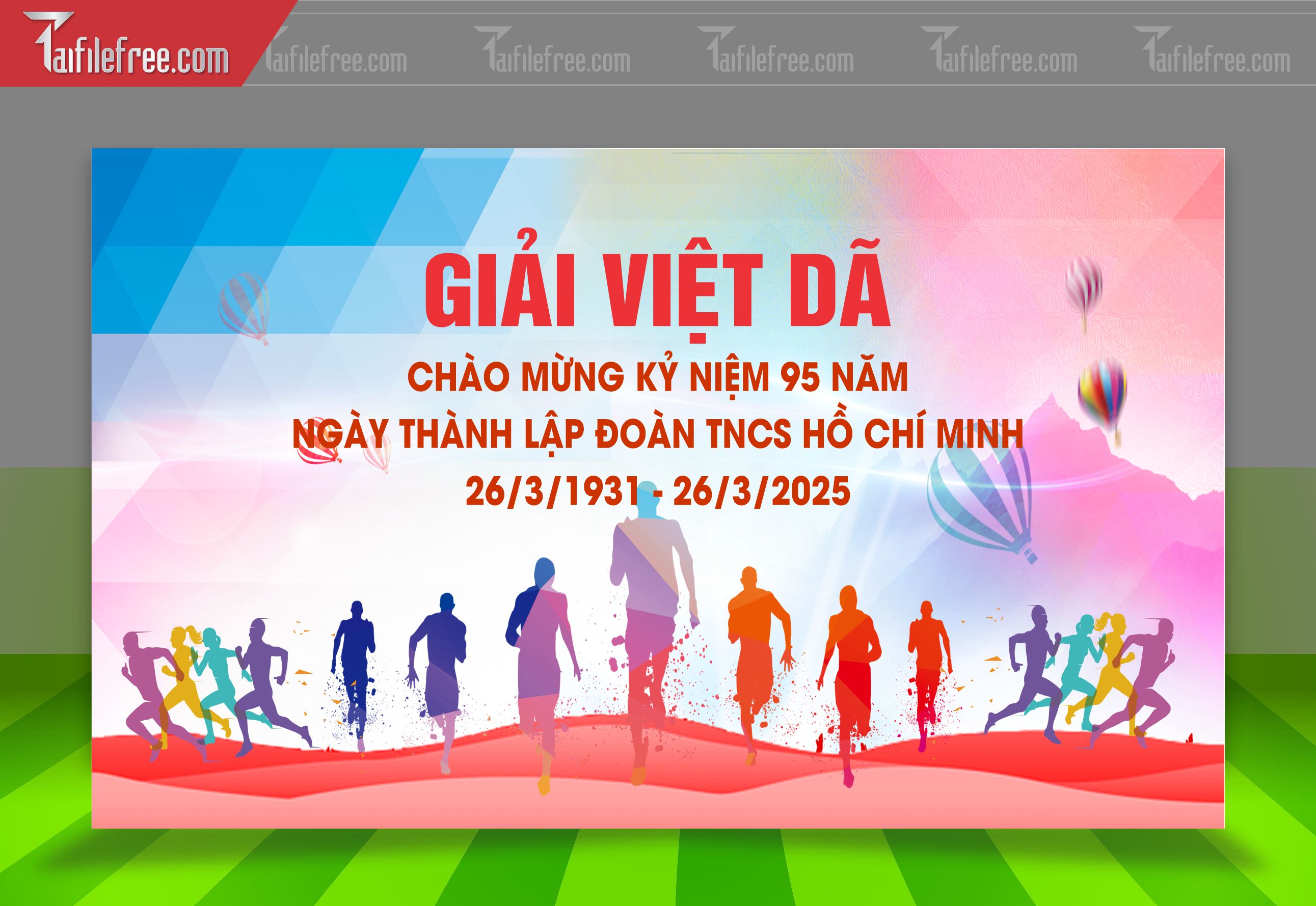 Mẫu Background Thể Thao Giải Việt Dã Sinh Động, Ấn Tượng_TTK92