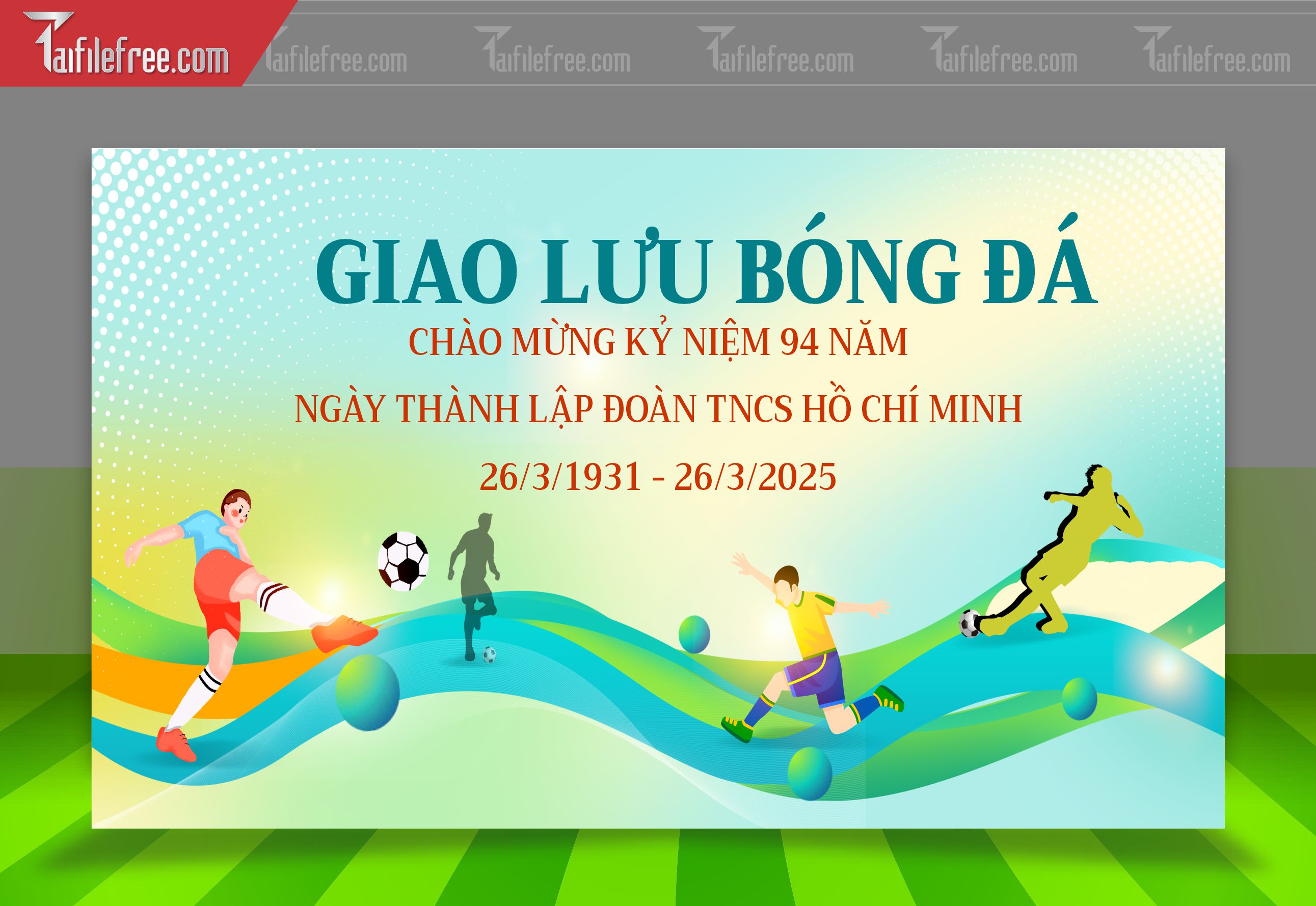 Mẫu Background Thể Thao Giải  Bóng Đá Động, Ấn Tượng_TTK99