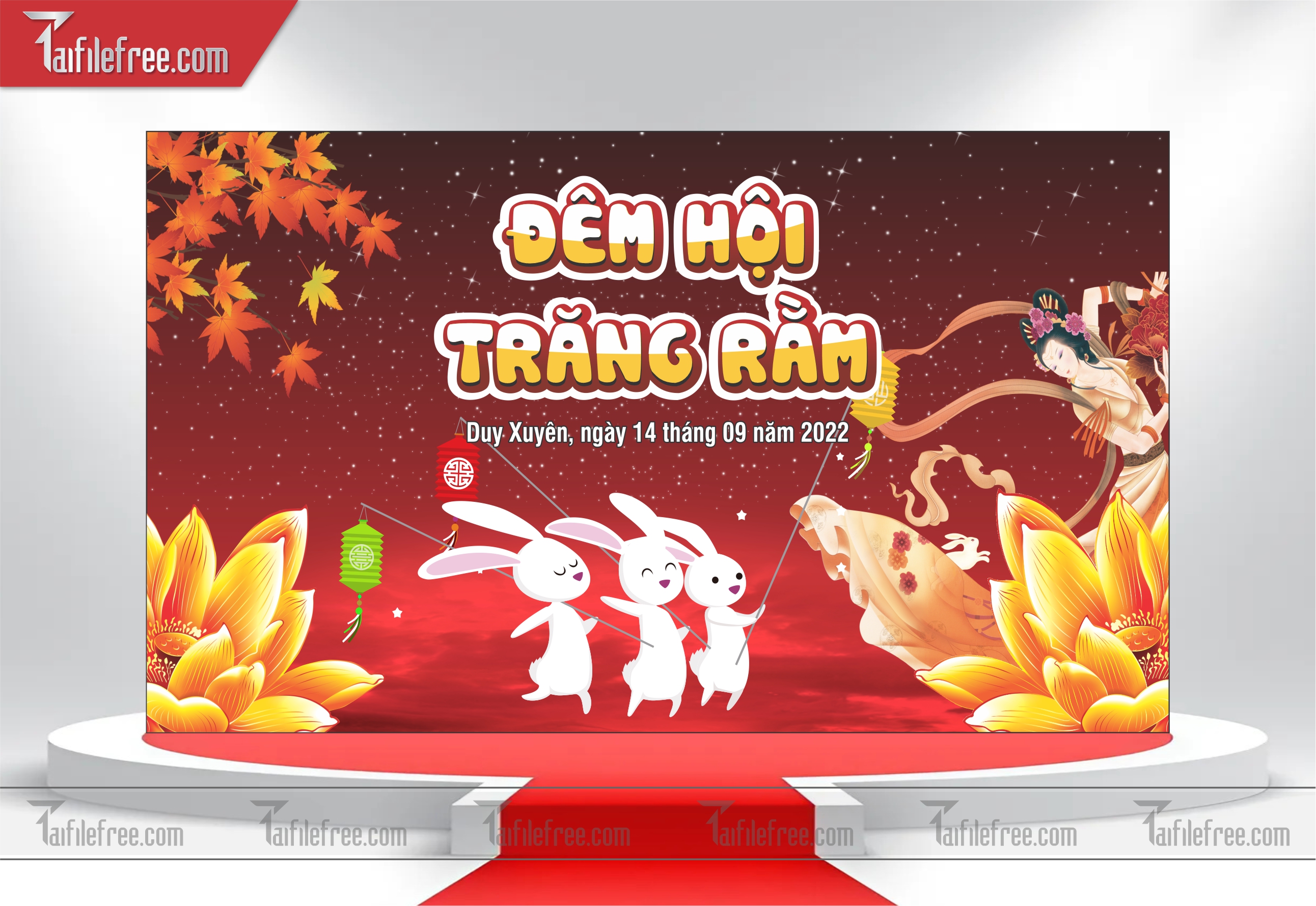 Mẫu Backdrop Trung Thu Đẹp Mắt Sáng Tạo_TTV22