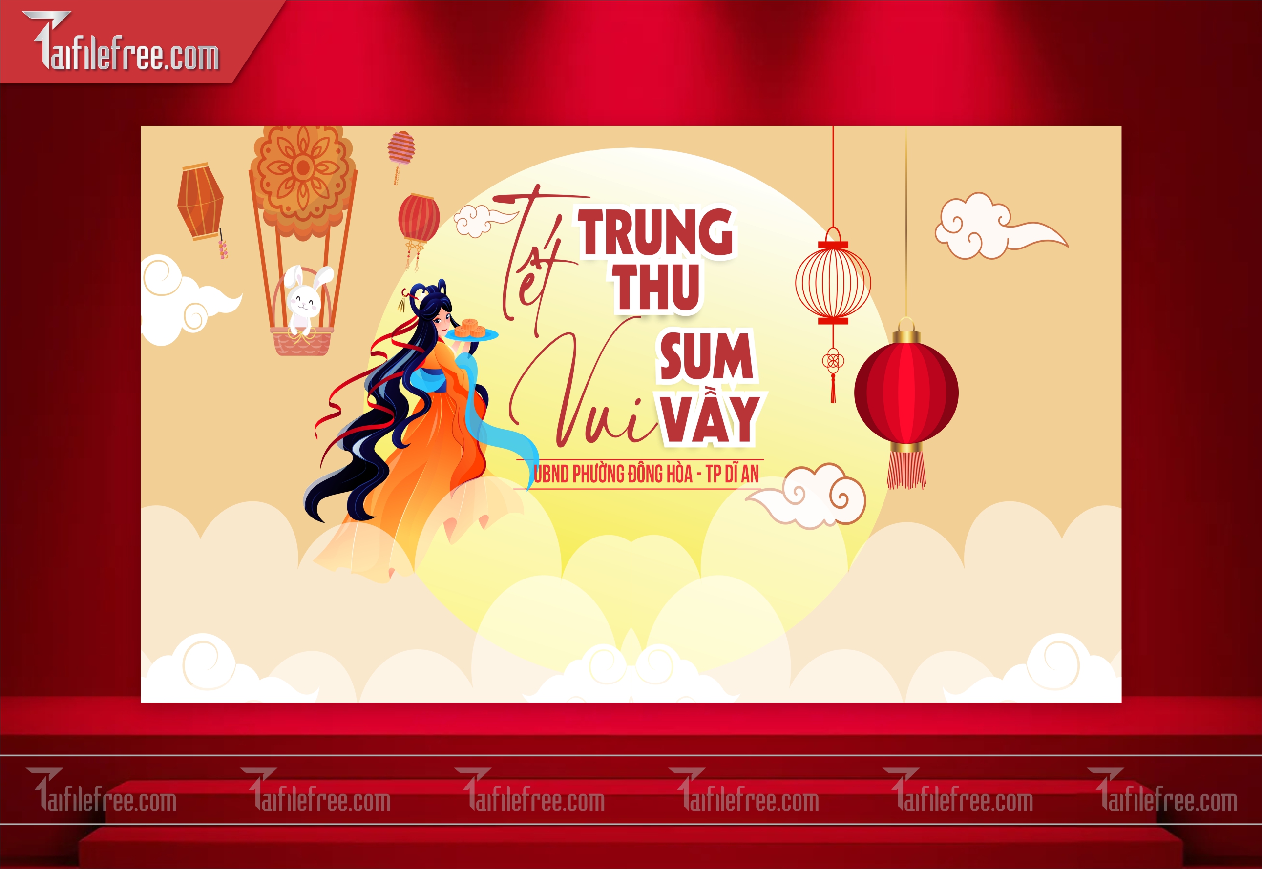 Mẫu Backdrop Trung Thu Đẹp Mắt Sáng Tạo_TTV29
