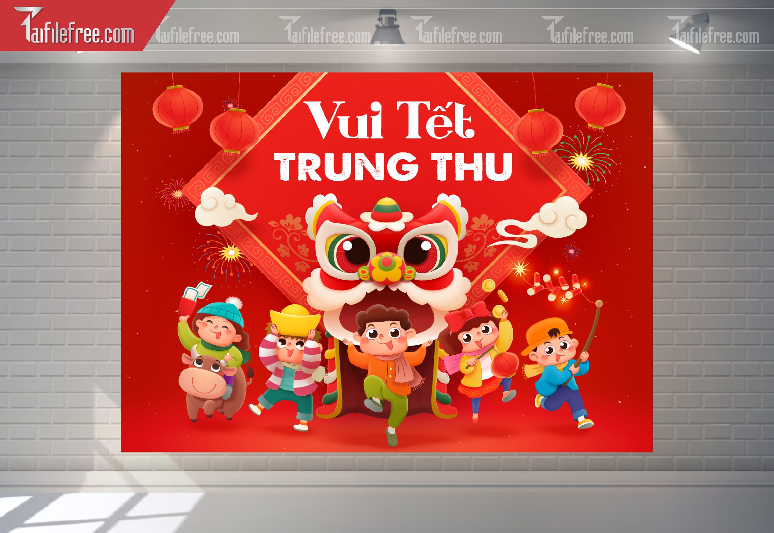 Mẫu Backdrop Trung Thu Đẹp Mắt Sáng Tạo_TTV186