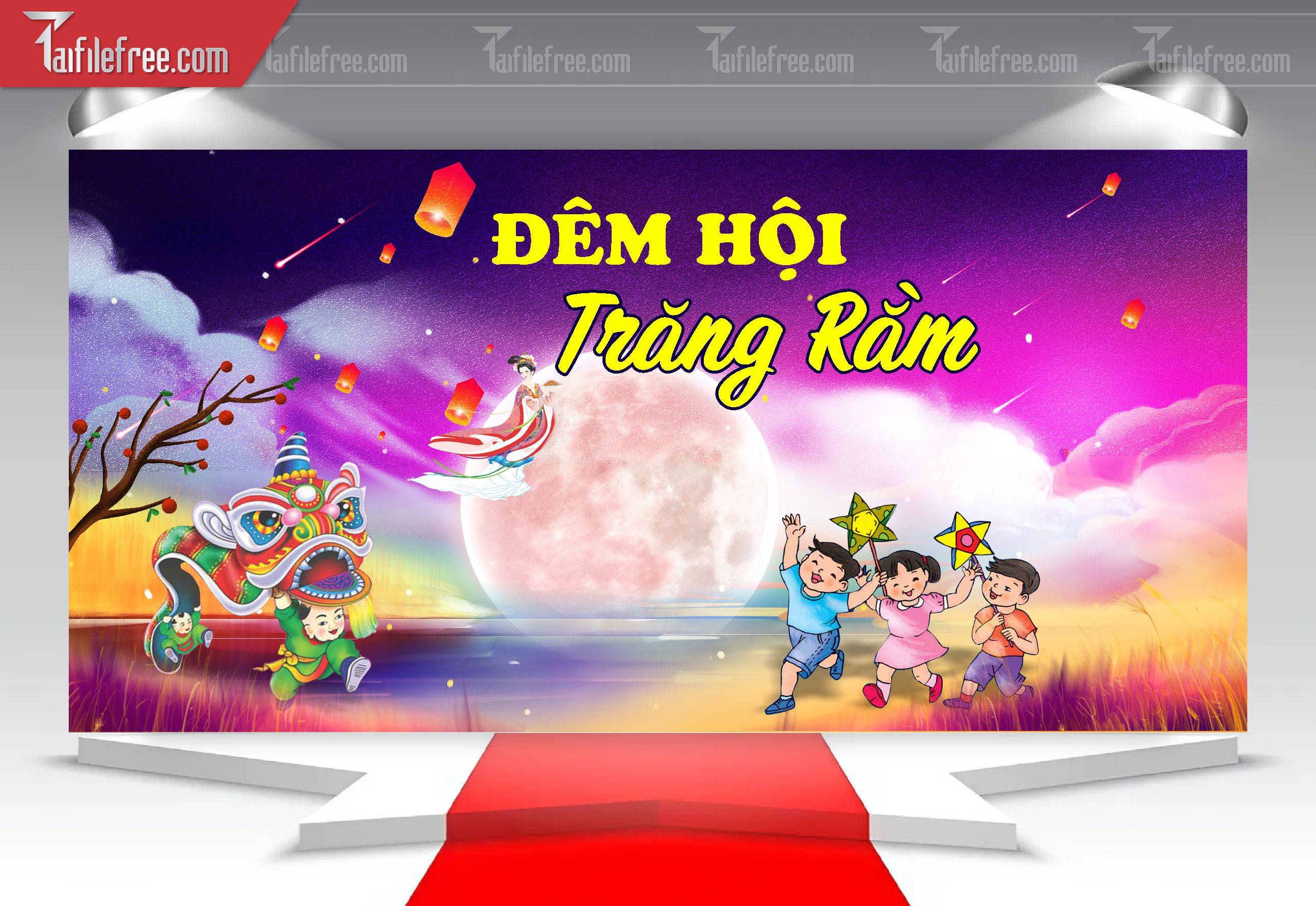 Mẫu Backdrop Trung Thu Đẹp Mắt Sáng Tạo_TTV50