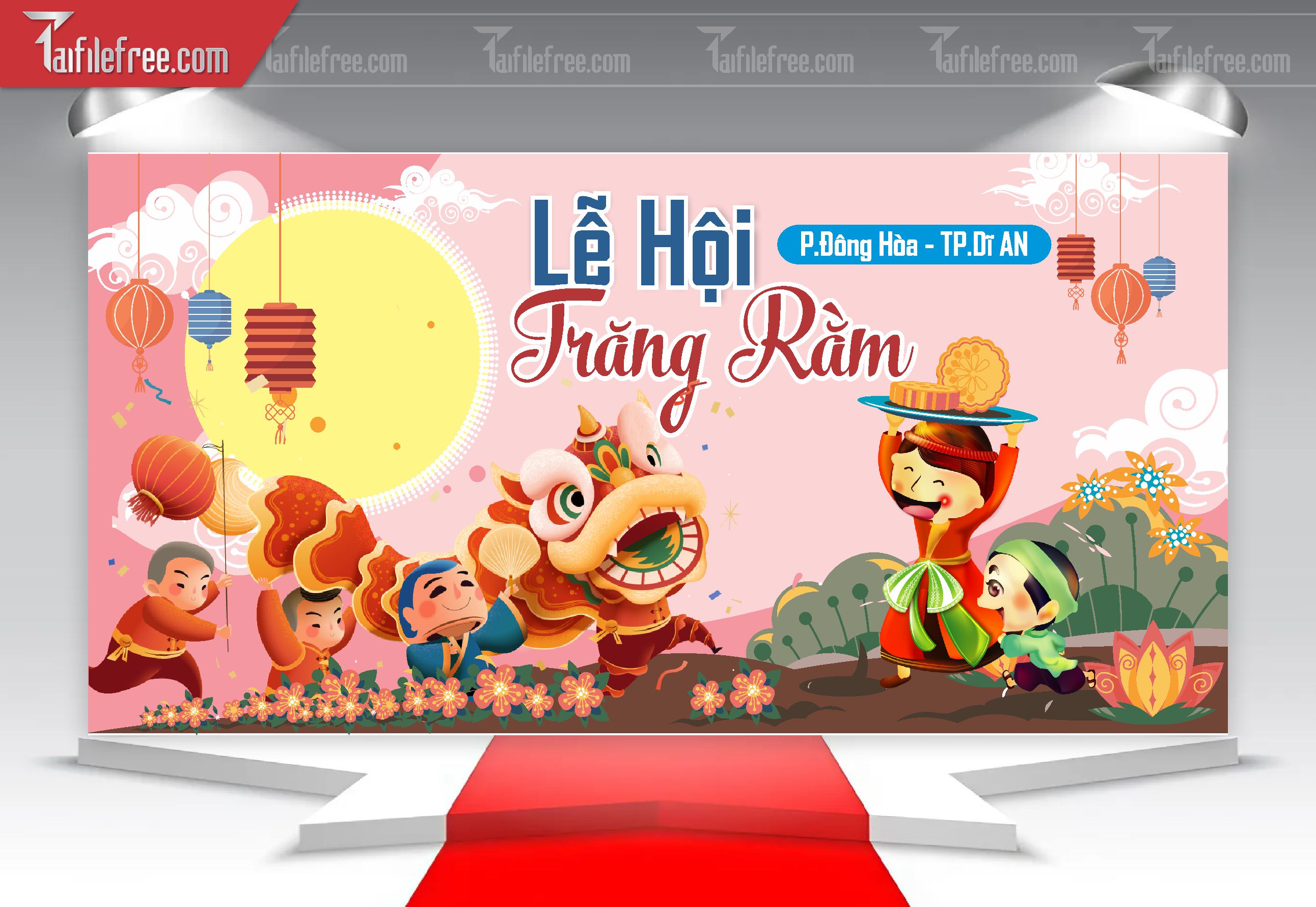 Mẫu Backdrop Trung Thu Đẹp Mắt Sáng Tạo_TTV58