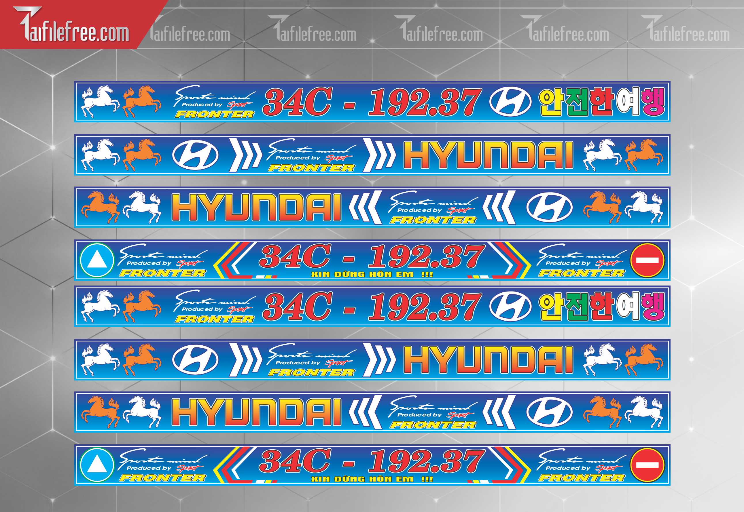 Mẫu Tem Xe Huyndai, Auman_TX102
