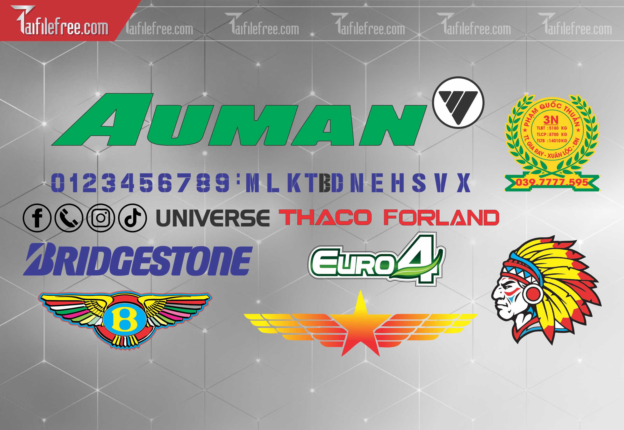 Mẫu Tem Xe Auman_TX106