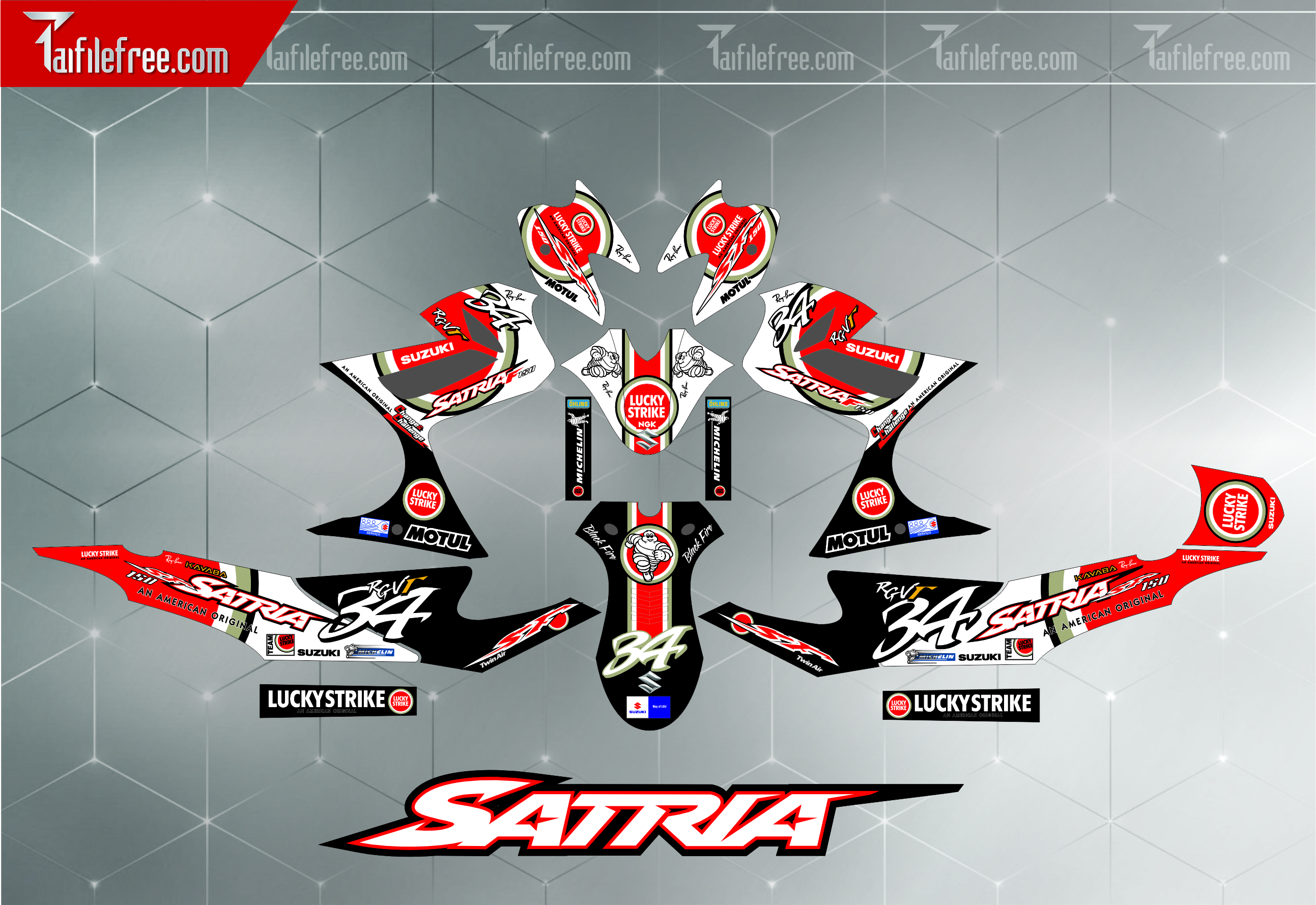 Mẫu Tem Xe Satria F150 TX166