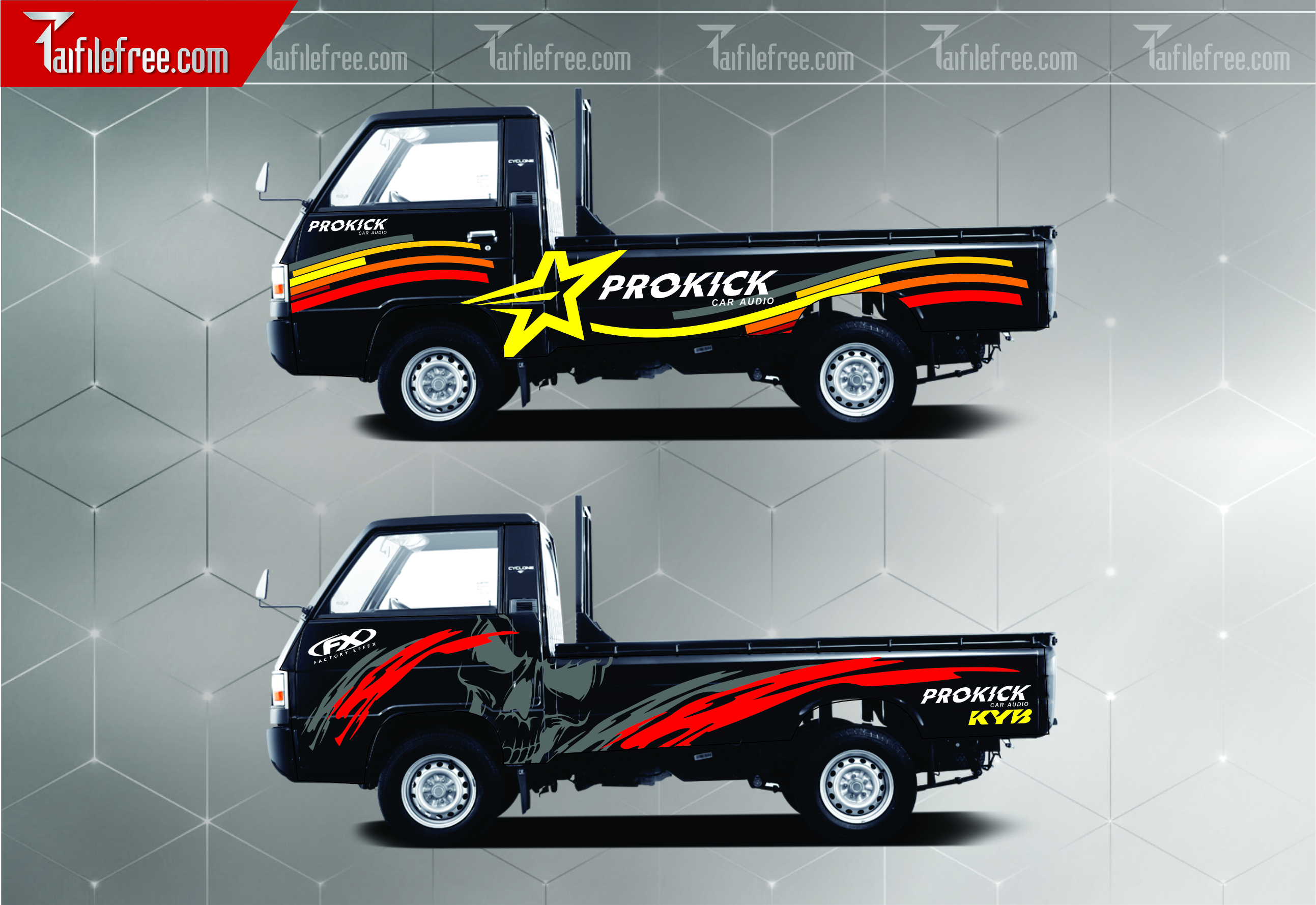 Mẫu Tem decal xe tải F150 TX171