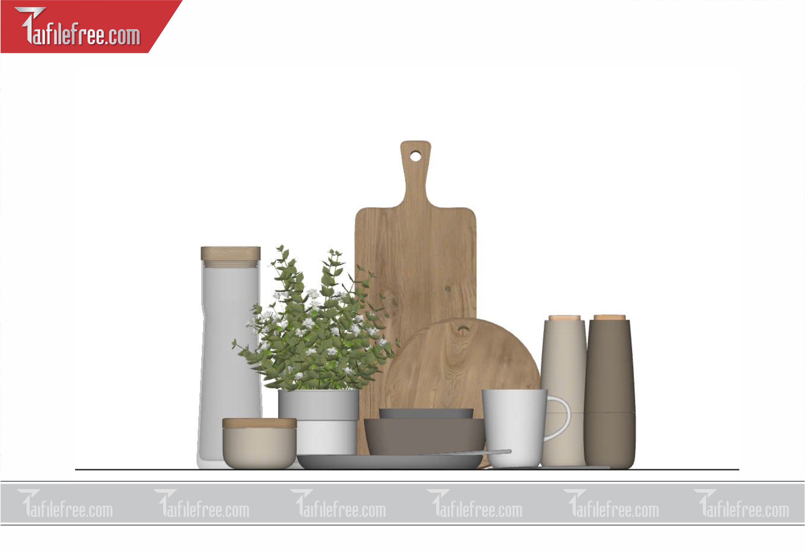 File 3D Sketchup Vật Dụng Nhà Bếp_VDB05
