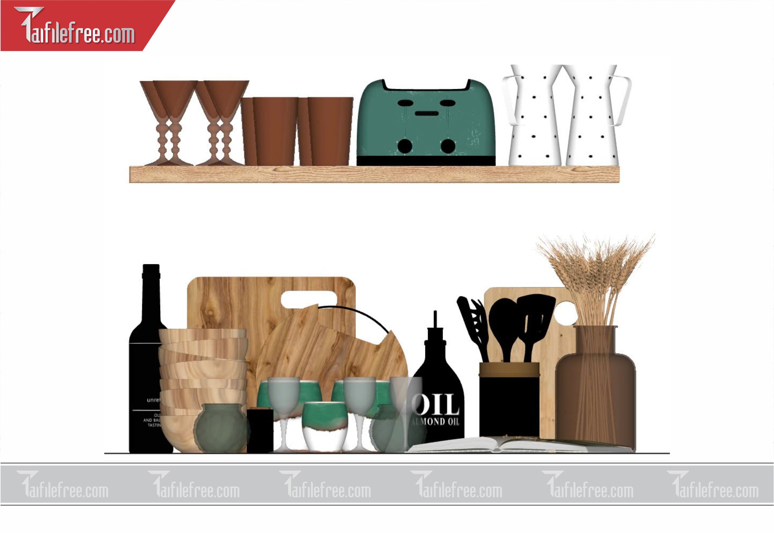 File 3D Sketchup Vật Dụng Nhà Bếp_VDB06