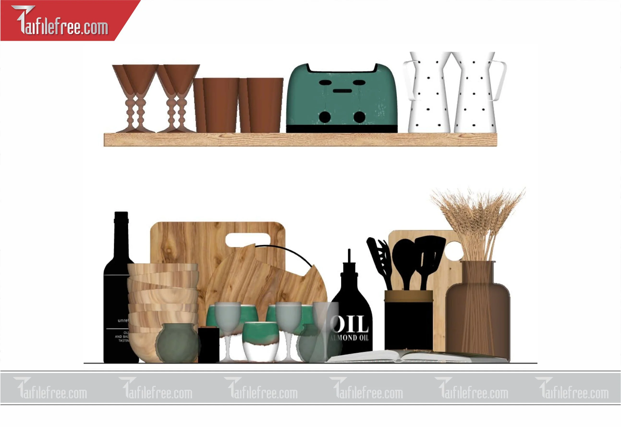 File 3D Sketchup Vật Dụng Nhà Bếp_VDB06