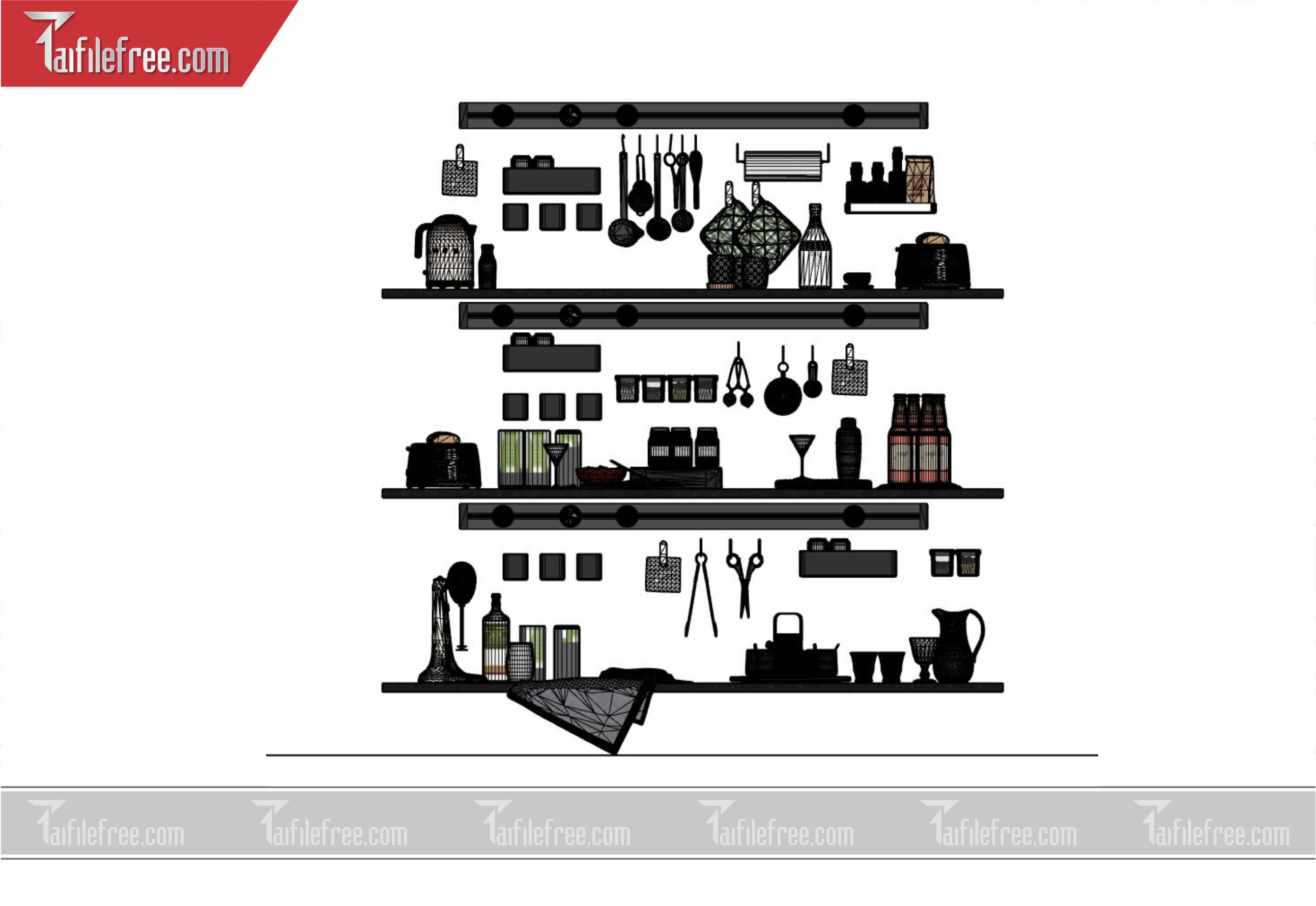 File 3D Sketchup Vật Dụng Nhà Bếp_VDB08