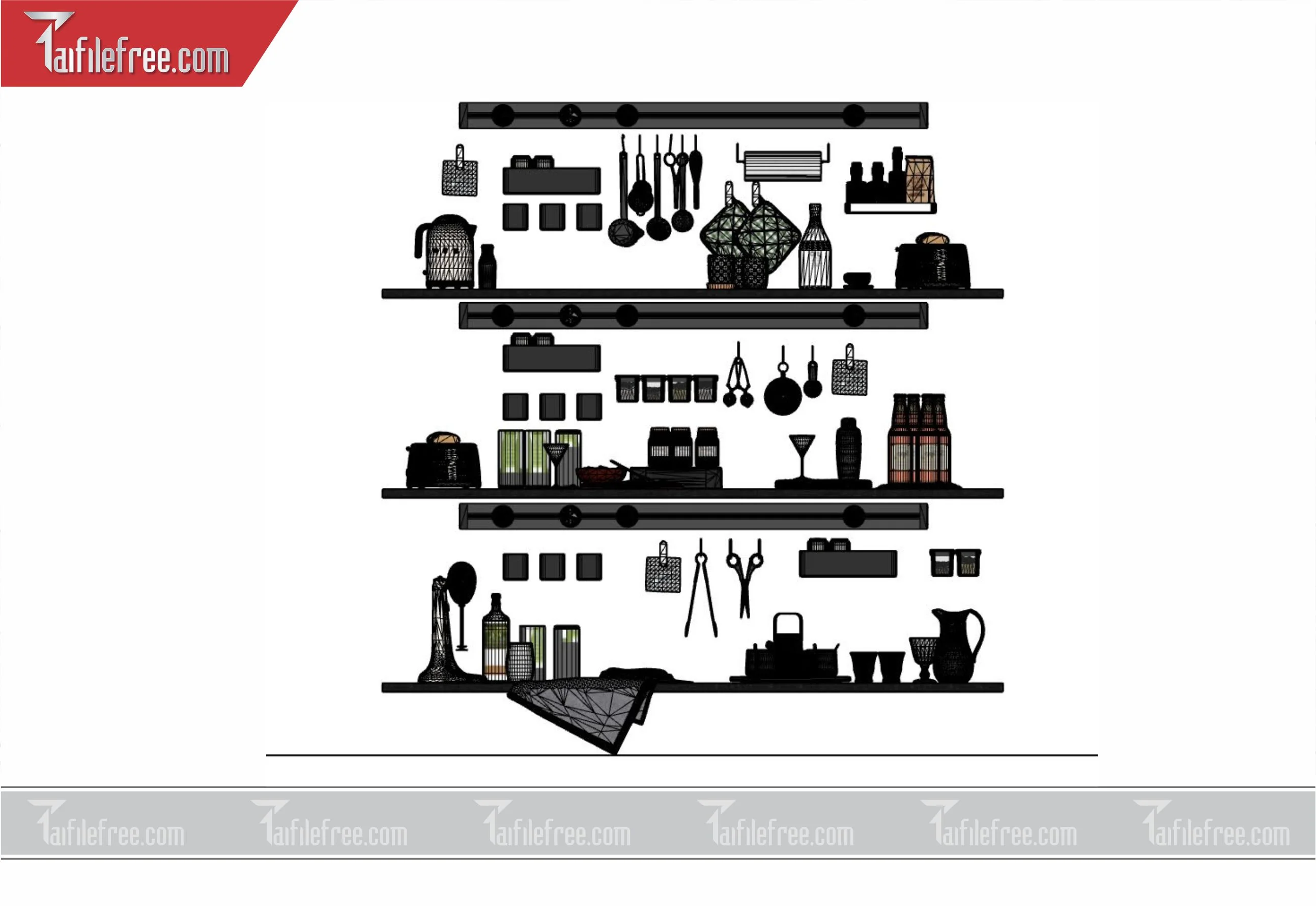 File 3D Sketchup Vật Dụng Nhà Bếp_VDB08