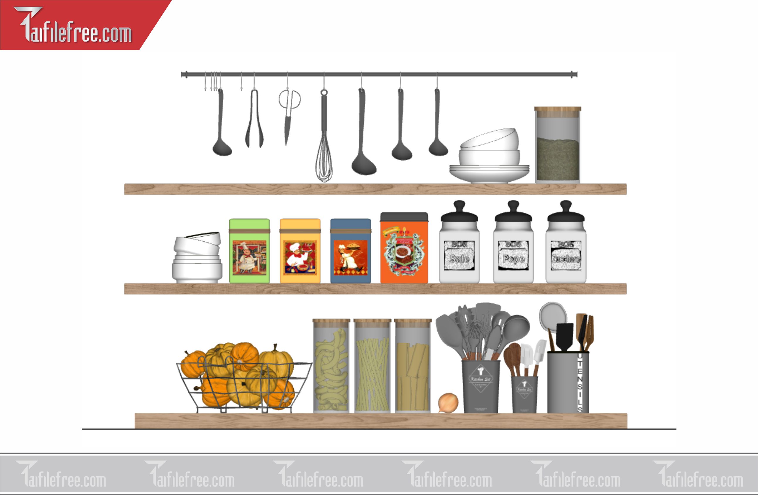 File 3D Sketchup Vật Dụng Nhà Bếp_VDB09