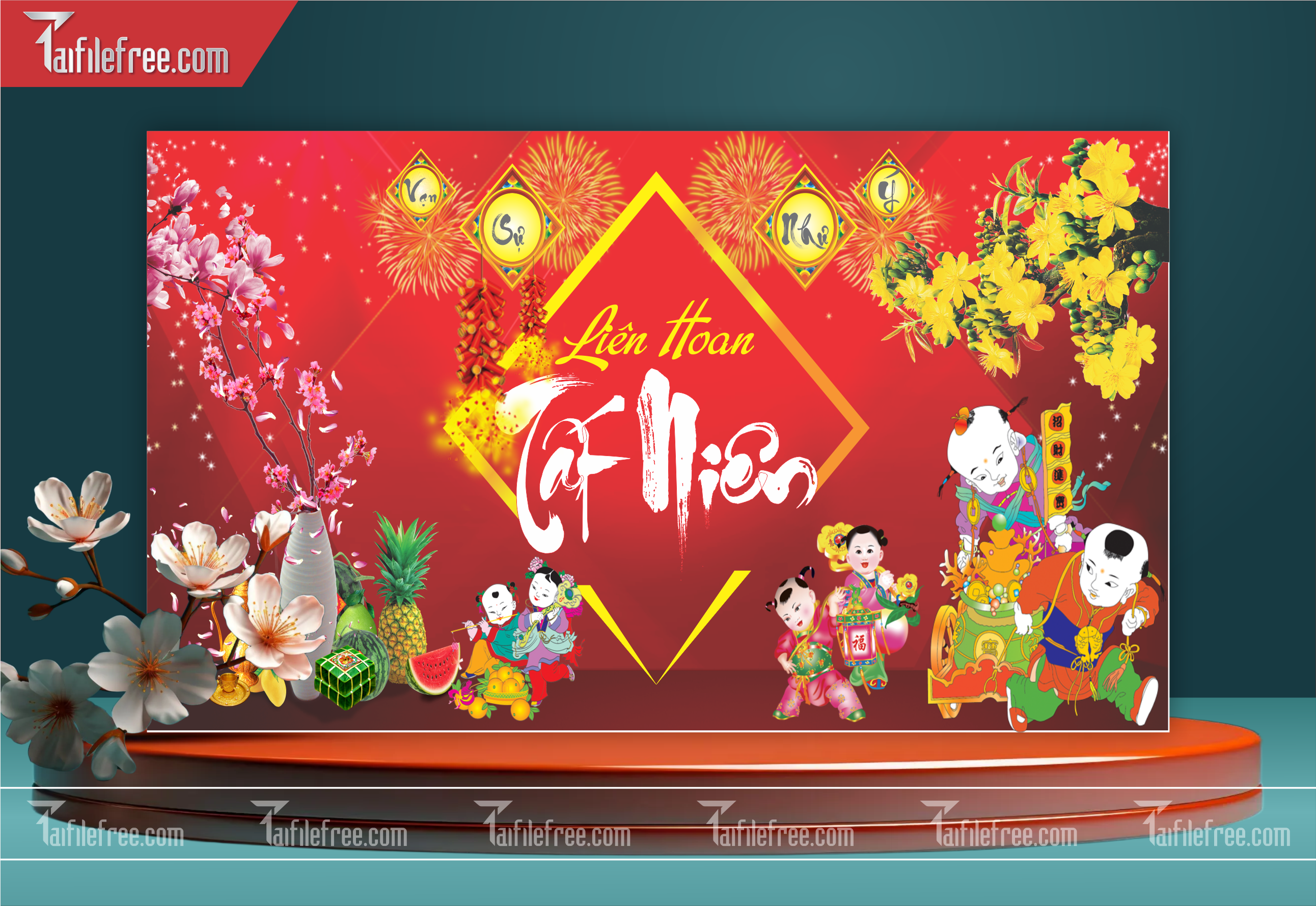 Background, Phông Nền Tất Niên Tết Nguyên Đán Đẹp PT17