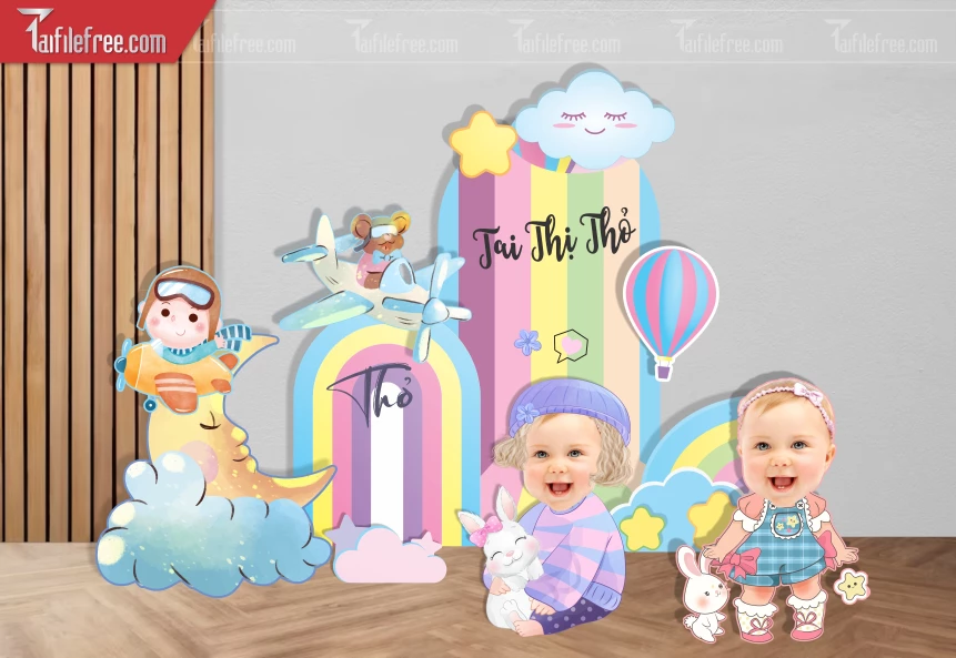 Mẫu Backdrop, Background Sân Khấu Sinh Nhật_SNA131