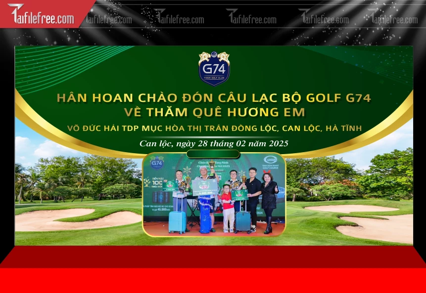 Phông Sân Khấu Câu Lạc Bộ Tông Xanh Lá_TT165