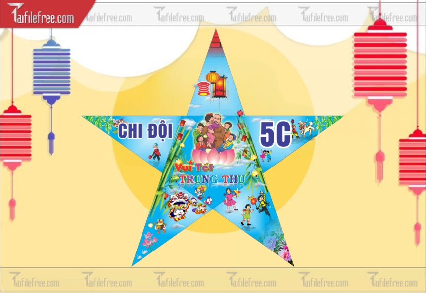 Mẫu Lồng Đèn Trung Thu Đẹp Mắt Sáng Tạo_TTV347