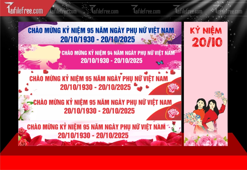 Phướn/Băng Rôn  Ngày Phụ Nữ Việt Nam 20/10 PNN146