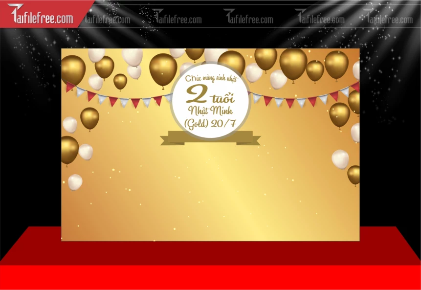 Mẫu Trang Trí Phông Nền Sinh Nhật_SN142