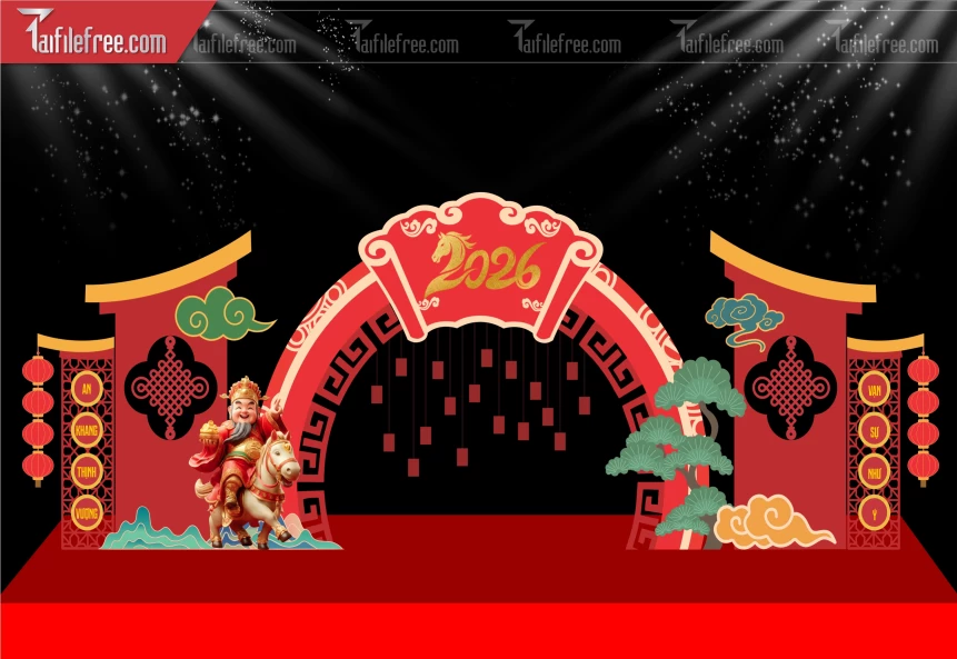 Background, Phông Nền Chúc Mừng Năm Mới Năm Chào Xuân Bính Ngọ _PT193