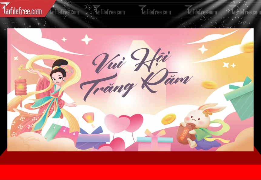 Mẫu Phông Nền Trung Thu Đẹp Mắt Sáng Tạo._TTV451