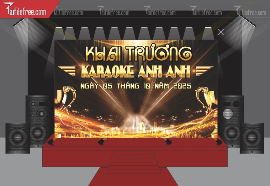 Phông Nền Khai Trương Quán Karaoke Đẹp, Ấn Tượng_TT162