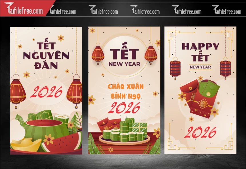 Mẫu Bao Lì Xì Mừng Năm Mới Tết_LXT26