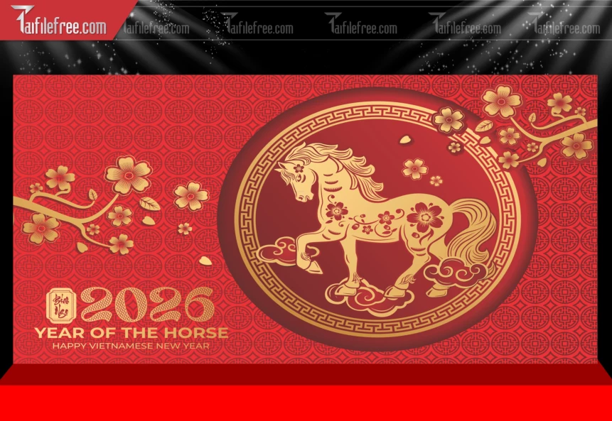 Mẫu Phông Nền Chúc Mừng Năm Mới Năm Chào Xuân Bính Ngọ.._PT396