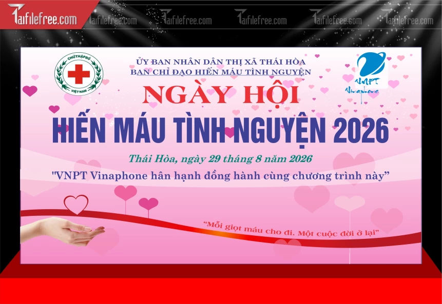 Phông Nền Ngày Hội Hiến Máu Tình Nguyện_HV309