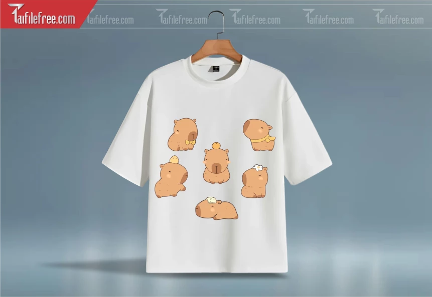 File Mẫu Thiết Kế In Áo Thun Capybara_AT83