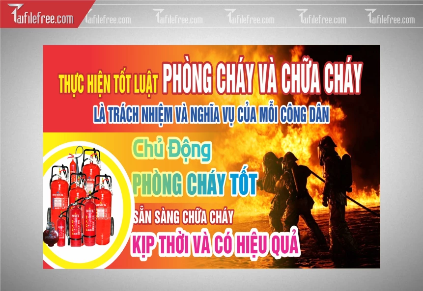 Background Biển Báo Phòng Cháy, Chữa Cháy BB50