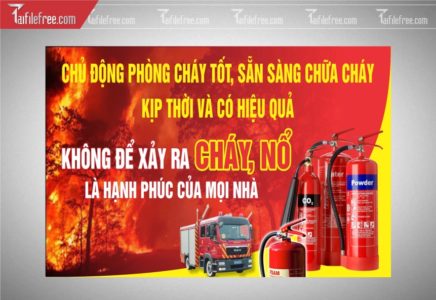 Background Biển Báo Phòng Cháy, Chữa Cháy BB53
