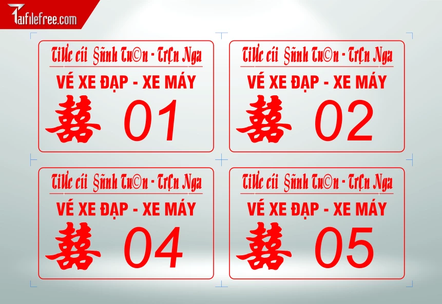 Vé xe dùng trong Đám cướii_BC38