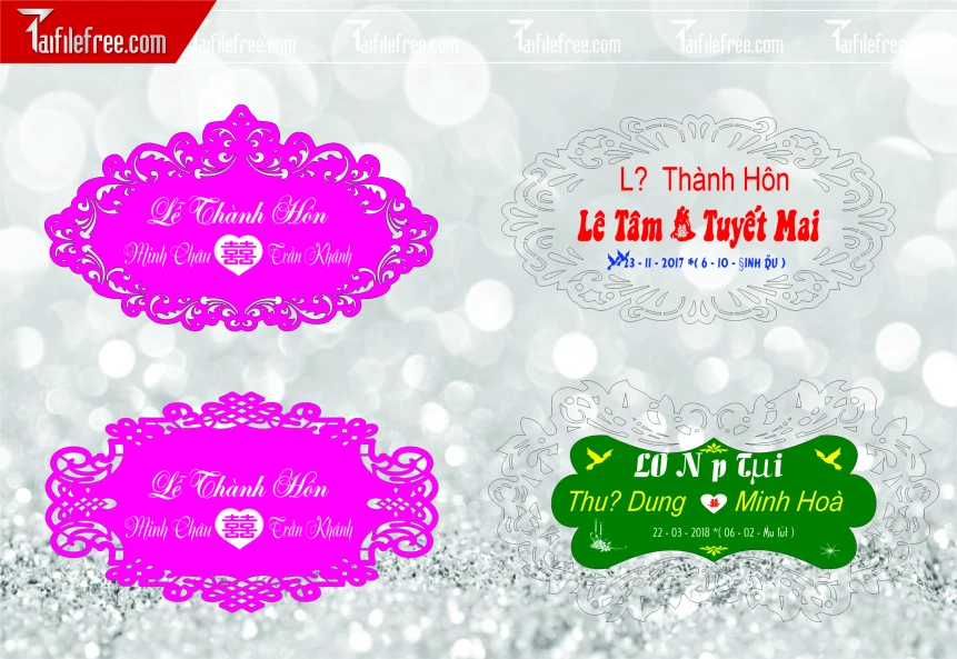 File Thiết Kế Bảng Tên Tiệc Cưới BC42