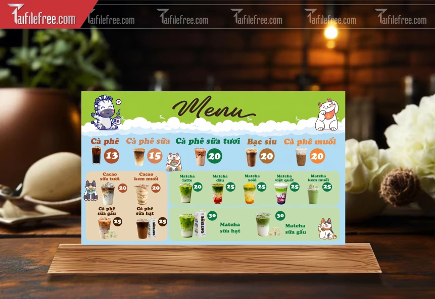 Menu Quán Trà Sữa_BH1000