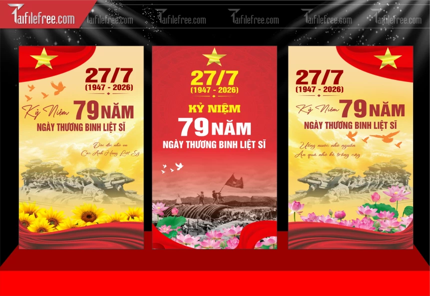 Mẫu Poster Kỷ Niệm Ngày Thương Binh Liệt Sĩ_BH1006