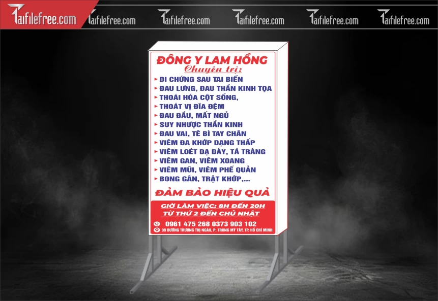 Biển Hiệu, Bảng Hộp Đèn Phồng Khám Đông Y_BH1007