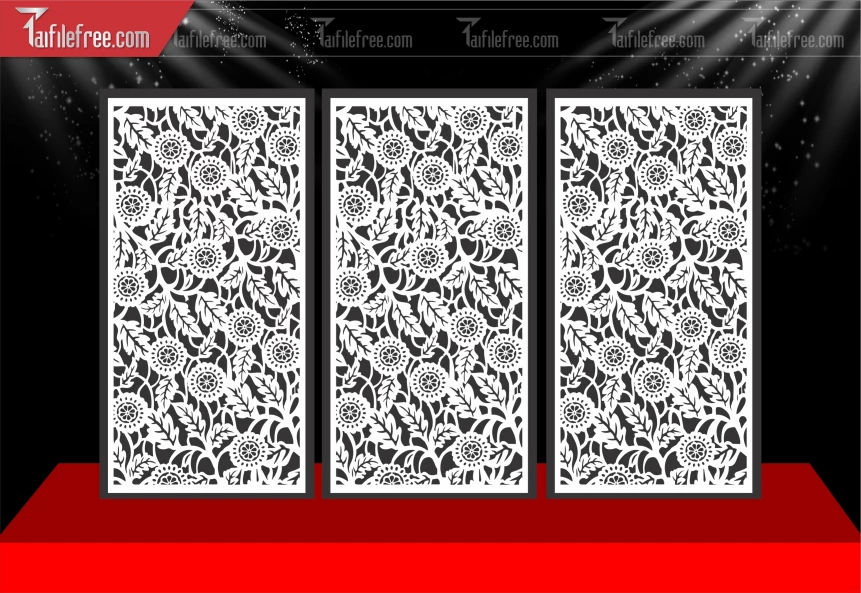 Mẫu Vách Ngăn CNC Hoa Cúc Đẹp_BH1010