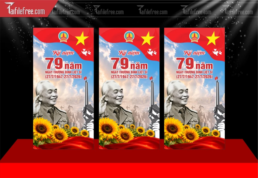 Mẫu Poster Kỷ Niệm Ngày Thương Binh Liệt Sĩ_BH1012