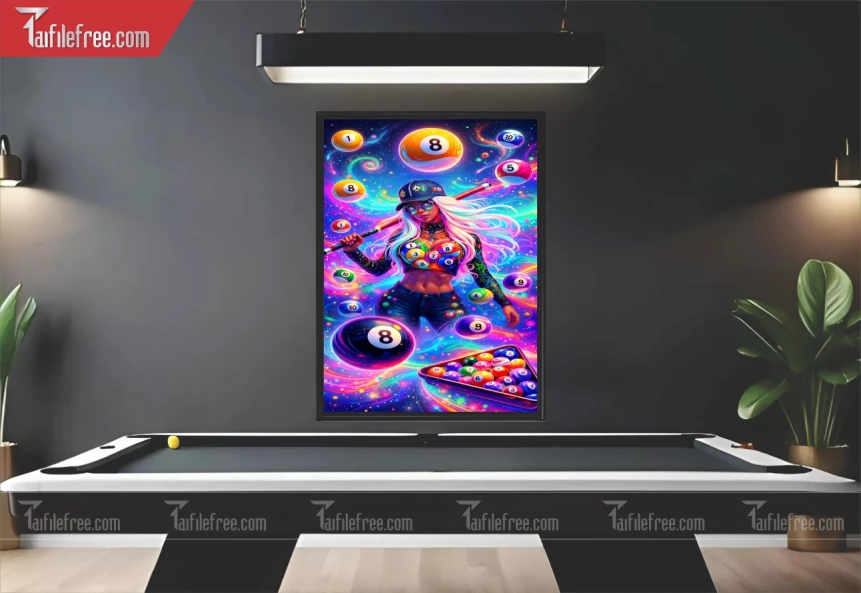 File Thiết Kế Tranh Tường Quán Bida_BH1019